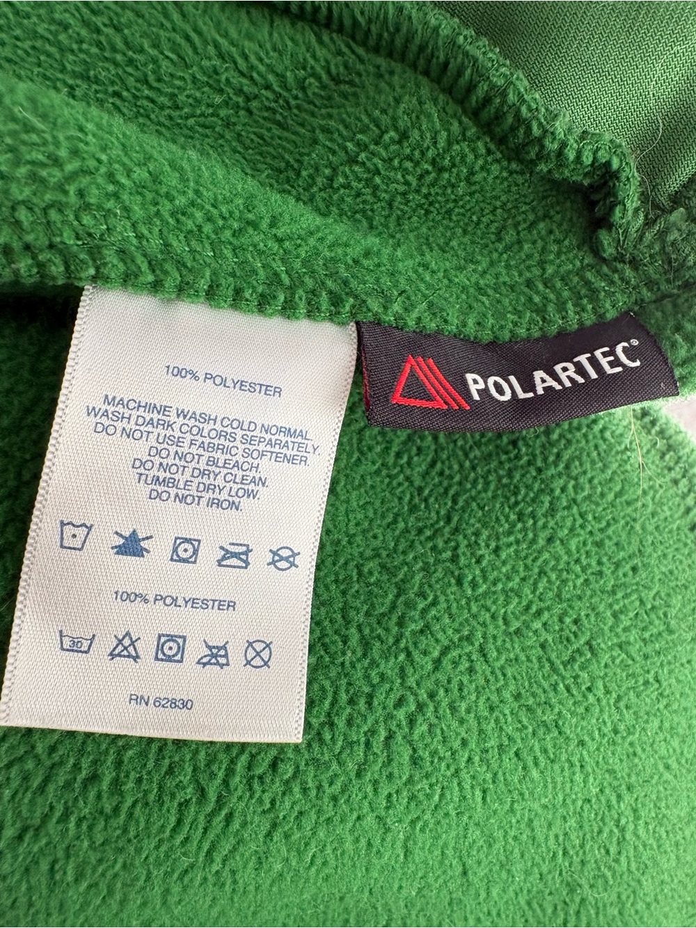 Lands' End Green Fleece Jacket - 3X - Picture 5 of 5